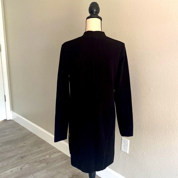 Elegant Zara loose-fitting black dress with embroidery - Picture 3 of 5